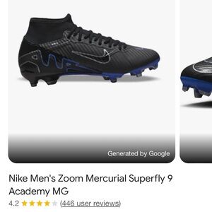 Nike Air Zoom soccer cleats size 8.5